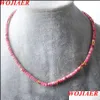 Chokers Nowe naturalne afrykańskie turkusowe koraliki Clavicle łańcuch Choker Naszyjnik Złote Kolory luźne dystans klejnot bijou carshop2006 dh1er