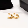 Top Qualité De Luxe Femmes Mode vérifier Stud Classique Taille Pastille En Acier Inoxydable Couple Cadeaux Designer Bijoux Boucles D'oreilles De Fiançailles En Gros