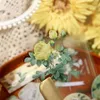 Embrulho de presente 15pcs/conjunto artesanato de flores naturais decoupage washi washi papel diy retro máscara fitas adesivas adesivas de scrapbooking decorativo