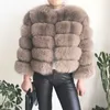 Casaco de pele falsa novo estilo real 100% natural jaqueta feminina inverno couro quente colete de alta qualidade hkd231116