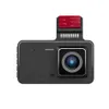 4 tums bil DVR Dash Cam Front och BACK CAMERA VIDEO RECORDER Dual Lens Cycle Recording Night Vision G-Sensor 1080p Dashcam