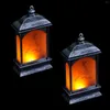 Tiras 2pcs Elementos de Natal Night Light Decorative Wind Lantern Decor Lamp