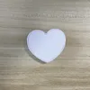 Universal Heart Sublimatie Blanco Mobiele telefoonhouder Plastic stand met metaalinzet Vertel trasnfer afdrukkende gripbeugel