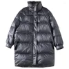 Женские траншевые пальто 2022 Winter Down Padded Женщины Женщины толстые распущенные большой шерсть для женской одежды Женская одежда меховой воротник