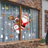 Décorations de noël Fenêtre Autocollants Joyeux Décoration Pour La Maison 2022 Ornements Cristmas Noel Navidad Bonne Année