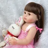 Poppen verkopen 55 cm bebe herboren peuter meisje roze prinses zeer zachte full body siliconen mooie echte touch speelgoedgeschenken 220930