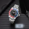 Mens/Womens Watches Automatic Mechanical 40mm Watch 904l Rostfritt stål Blue Black Ceramic Sapphire Glass Super Luminous Armture Montre de Luxe Gifts