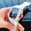 時計腕時計デザイナービジネスレジャーメンズ自動機械式時計長方形セラミック中空のパーソナライズされたテープ大型ダイヤルタイドHHYA