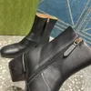 Премиум женский зимний дизайнерский дизайнерский обувь короткие ботинки модные алфавитные печать Canvas Leather Martin Boot Show Street Street Motorcycle Boots 5.5см 35-42