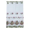 Rideau Dentelle Pastorale Brodé Floral Court Voile Rideaux Perspective Cantonnière Cantonnière Pour Cuisine Salle De Bains Fabri