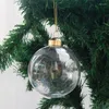 Party-Dekoration, 30 Stück/Packung, Durchmesser 6 cm, Mini-Größe, transparente Glaskugel, Weihnachtstag, dekorativer hängender Kugelanhänger