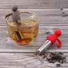 لطيف شاي Infuser Caller Ball Stainless Steel Tea Gine Mesh Tea Filter for Cup Silicone Handle Fy4801 JY18