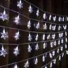 Strings Garland Snowflake Year Decorations Room verlichting LED Kerst Snow String Licht 10m 100leds Plug beheerd voor bruiloft Decor