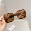 Square Sunglasses Women Black Oversized Sun Glasses Female Retro Vintage Big Frame Gradient Mirror Y220317