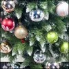 Party Decoration 12Pcs Christmas Tree Decor Ball 80Mm Bauble Xmas Hanging For Home Decorations H Drop Delivery 2021 Garden Festive Pa Dhtir