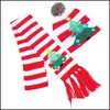 Altri articoli per feste per eventi Nuovo cappello di Natale Adt Colorato Luminoso Moda calda Sciarpa da sci illuminata a led Drop Delivery 2021 H Mjbag Dhdyr
