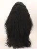 Perruque de vague lâche cheveux longs bouclés perruques synthétiques dames perruque bigoudi de maïs moyen