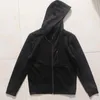 Men's Jackets High Quality Mens Hooded Zip Jacket Air Layer Fabric Loose Casual Sports Outdoor Fot Men