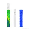 Verre Silicone O Hitter Tabac Fumer Herbe Tuyau Tuyau 90 MM Porte-Cigarette Pirogue Tuyau Tabac Herbe Tuyaux Accessoires