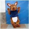 Halween Brown Kangaroo Mascot Costumi Abito da festa di Natale Caratteristica Carnival Carnival Pubblicità per feste di compleanno Outfit