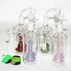 Fumer des narguilés Bongs Conduites d'eau Récupération de verre Porte-adaptateur pour attrape-cendres avec récipients en cire de silicone pour barboteurs dab rig