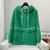 Faux Fur Pudi Hot Fashion Real Wool Coat Winter Soft Sport Kurtka CT236 Y2209