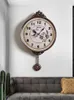 Horloges murales Pendule Vintage Horloge Grand Salon Silencieux Grande Montre Décorative Cuisine Shabby Chic Reloj Décoration de La Maison ZB6WC