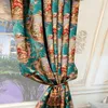 Curtain Curtains For Living Room Window Treaments Turquoise Luxury Bedroom Drapes Christmas Door Grommet Top Blackout Green