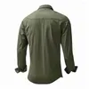 Herr t -skjortor 2022 Spring Workwear Shirt Men's Large Size Pure Cotton Long Sleeve Loose