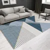 Carpets Light Luxury Simple Living Room Coffee Table Carpet Nordic Home Large Area Bedroom Floor Mat Blue Green Gray Decor