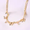 Choker Jioromy Gold Chain Butterfly Pendant Necklace Women Statemen