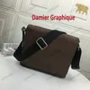 Damier Graphite DISTRICT PM Shoulder Bag Designer Men's Message Bag Monograms Macassar Classic CrossBody With zipped pocket M46255 N40349 N42711