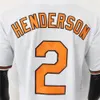 Gunnar Henderson Jersey Fans Player White Grey Orange 30th Anniversary Times Times Base Cool tutto cucito