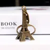 Keychains Eiffel Tower Key Chain Ring Car Motorcycle Keychain Height Metal Creative Model Keyring For Christmas Gift