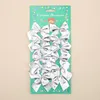 Christmas Decorations 12pcs Tree Decoration Gold Silver Red Bows Mini Gift Bow DIY Bowknot