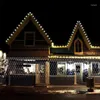 Strings Christmas Home Bedroom Decoration Fairy Garland Led Net Light String Curtain Outdoor Party Wedding Garden Decorative