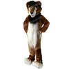 Halloween Brown Lion Mascot Costumes Cartoon Character Outfit Suit Xmas Outdoor Party Outfit Adult Size Promotional Advertising Clothings