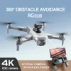 Drone M27 4K HD professionnel GPS, évitement d'obstacles, pliable, moteur sans balais FPV 1200m, hélicoptère aérien, jouet, simulateurs cadeaux RG108