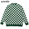 Maglioni da uomo LENSTID Autunno Uomo Maglione lavorato a maglia scozzese Hip Hop Il coniglietto Grafico Streetwear Harajuku Casual Pullover lavorato a maglia Pantaloni a vita bassa 220930