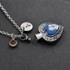 Pendentif Colliers Mère Câlins Enfant En Coeur Mémorial Urne Collier En Acier Inoxydable Souvenir Bijoux Cendres De Crémation Pour Un Être Cher