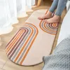 Mattor ovalt vardagsrum söta päls sovrum barn lek tält matta hem dekorativ matta mjuk non slip absorberande baby golvmatta