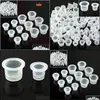 Other Tattoo Supplies Wholesale 200 Pcs/Lot Tattoo Ink Caps Plastic Cups Supplies Medium/Small 16Mm/12Mm 100Pcs Small Siz Topscissors Dhd0G