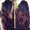 Wine Red Wigs Long Curly Hair Women Fashion Wig Factory Wholesale