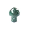 Outras artes e artesanato Cristal natural pequeno artesanato de cogumelos 2 cm Decoração da sala do tanque de peixes da sala Jade Stone 12 Styles