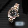 Mens Watches 40mm Automatic Mechanical Watch Full Stainless Steel Blue Black Ceramic Sapphire WristWatches Super luminous montre de luxe watch Gifts