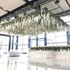 Decorative Flowers 12pcs 110cm Emulational Wisteria Simulation Artificial Plants Home Garden Garland Wedding Birthday Party Decoration