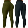 Abbigliamento da moto 2 pezzi Leggings da yoga elasticizzati da donna Fitness Corsa Palestra Sport Pantaloni attivi Leggins neri Allenamento sexy con gambe a vita alta