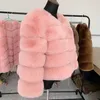 Faux Fur Womens faux fur coat Autumn Winter High Quality Coat fluffy elegant 7xl plus size women clothing Y2209