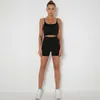 Survêtements pour femmes Ensembles de yoga sans couture 2 pièces pour femmes Soutiens-gorge de sport à haute élasticité Shorts d'entraînement à la taille Vêtements de fitness Vêtements de sport