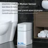 Bidoni per rifiuti 14L Bidone automatico per bagno Smart Home Insaccamento Bianco Elettrico Touchless Cestino stretto Sensore Cestino 220930